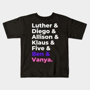 umbrella academy members Kids T-Shirt